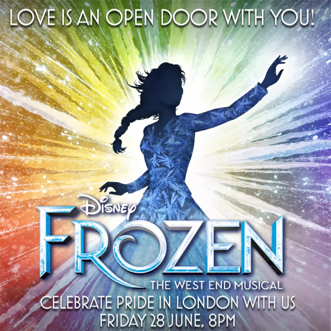 Frozen the Musical Celebrates Pride in London Title Image