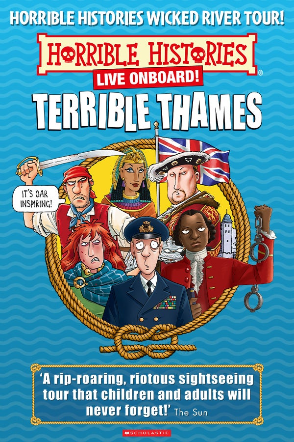 Horrible Histories Live Onboard! Terrible Thames Rectangle Poster Image