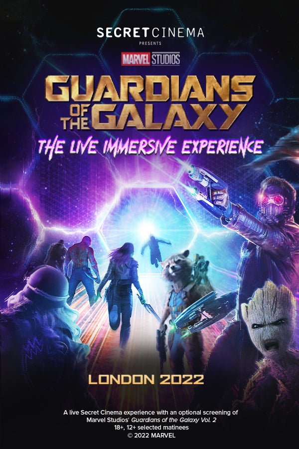 Secret Cinema X Marvel Studios' Guardians of the Galaxy (No Film) Rectangle Poster Image